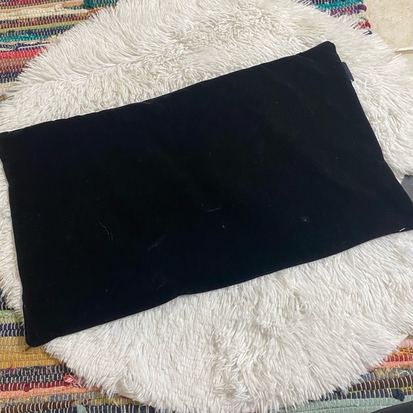 CYNTHIA ROWLEY • Black + Metallic Gold Velvet Snakeskin Decorative Pillow Cover - Picture 9 of 10